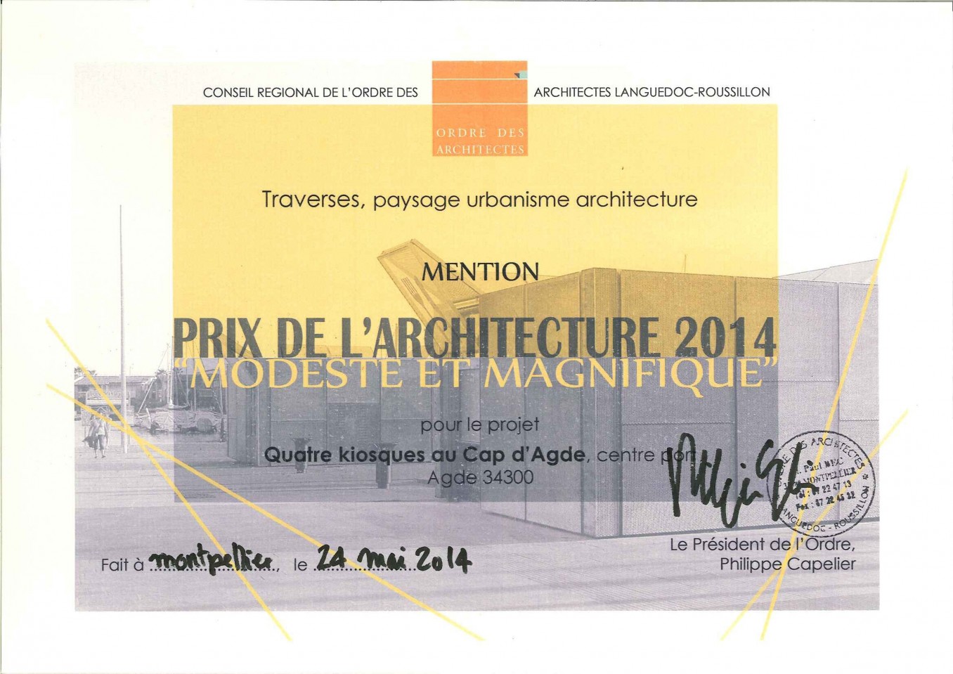 Traverses - prix architecture modeste et magnifique