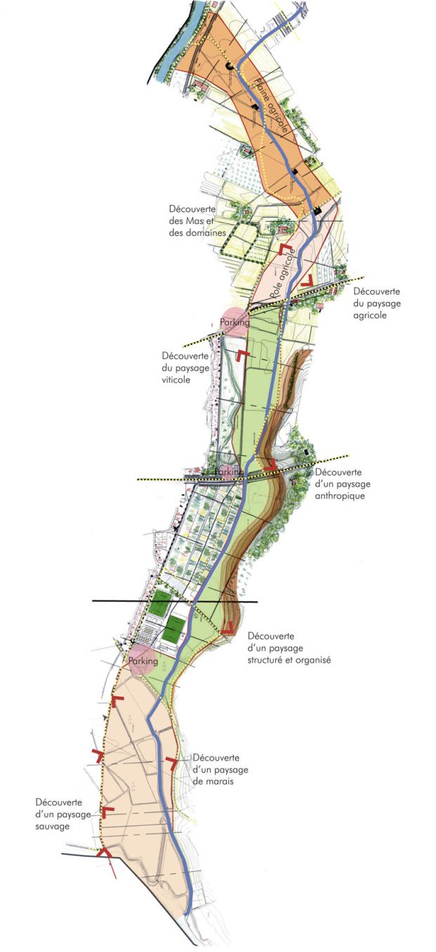 Traverses - carte d'orientation du projet