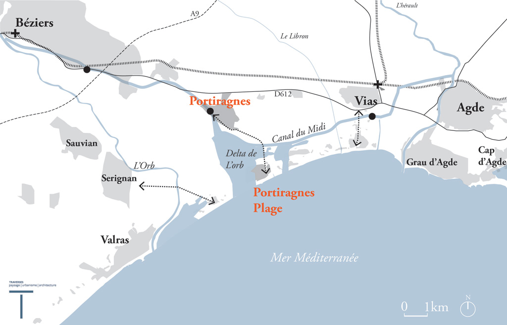 Traverses - Grand territoire de Portiragnes, commune scindée en deux