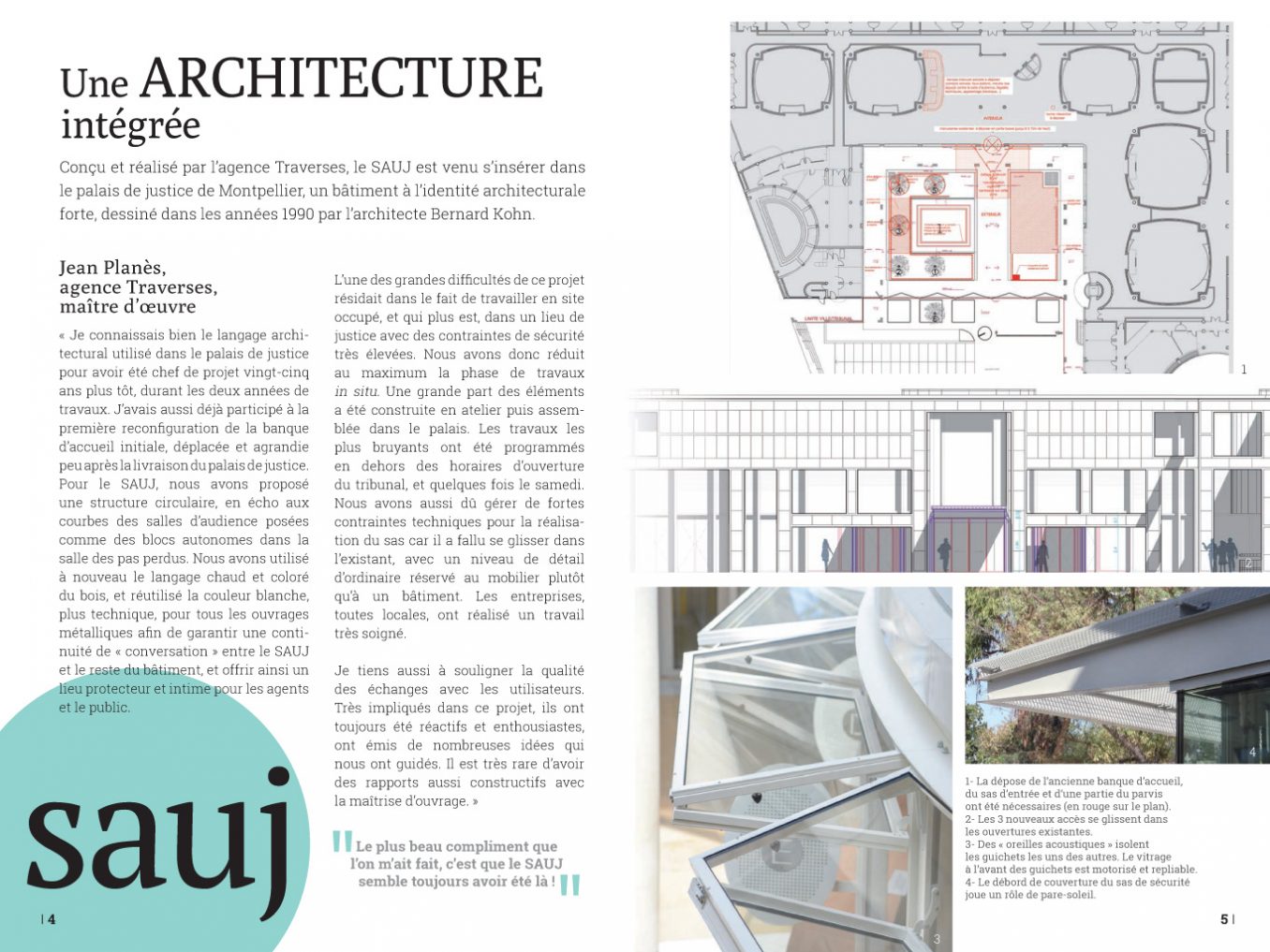 Traverses - plaquette SAUJ du tribunal Montpellier - pages 4-5