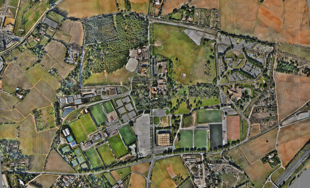 Traverses - Grammont - photo aérienne autour du site