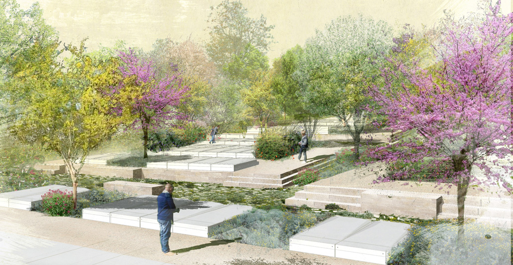 maîtrise d'œuvre pour la réalisation de phase 1 de l'extension du cimetière métropolitain sur le site de Grammont, Montpellier, en cours — Traverses - paysage | urbanisme | architecture