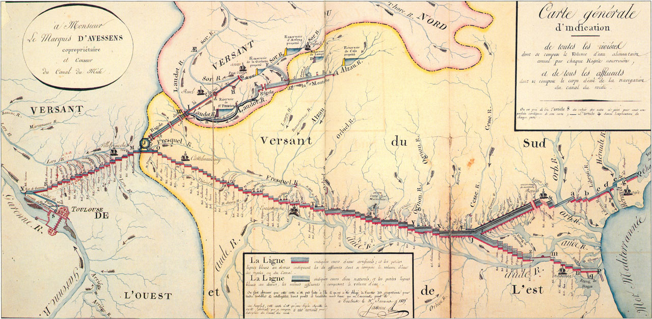 Traverses - carte générale d'indication Jasserieu (1825)